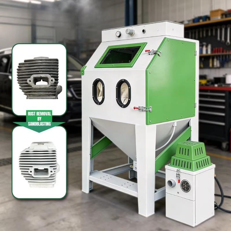 Sandblaster Cabinet - 샌드블라스팅 기계 산업용 무분진 샌드블라스팅 기계