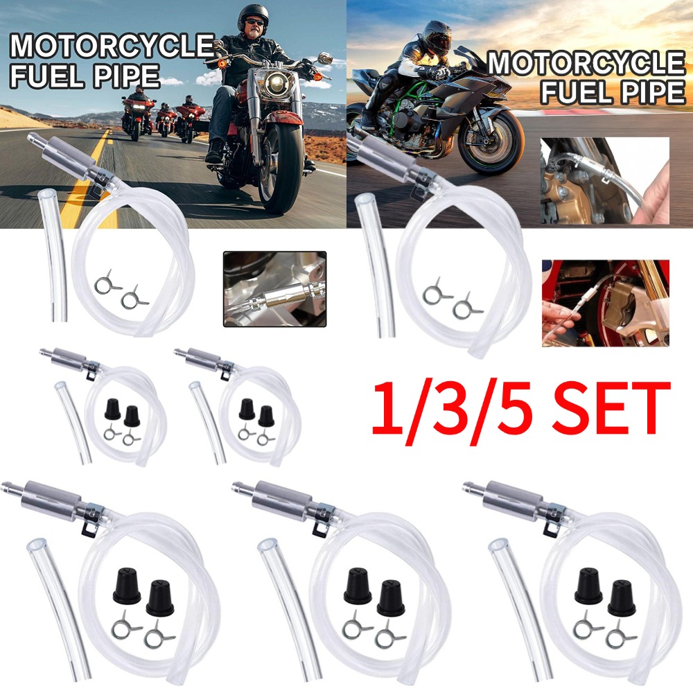 Brake Bleeder Kit - 1/3/5SET 단방향 비 반환 체크 밸브가있는
