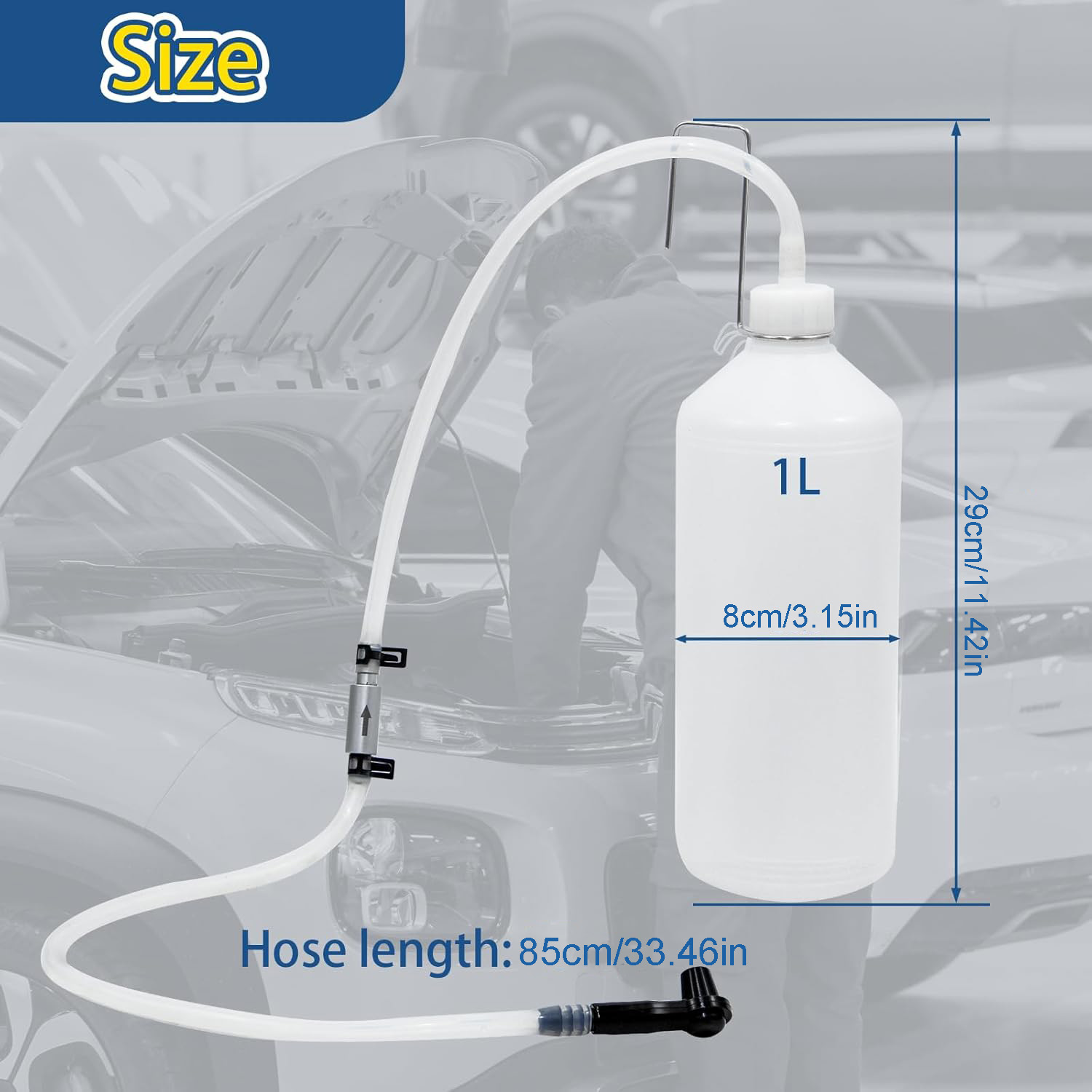 1L 브레이크액 블리더 키트(역류 방지 밸브 및 후크  - Brake Bleeder Kit 리뷰 및 가격