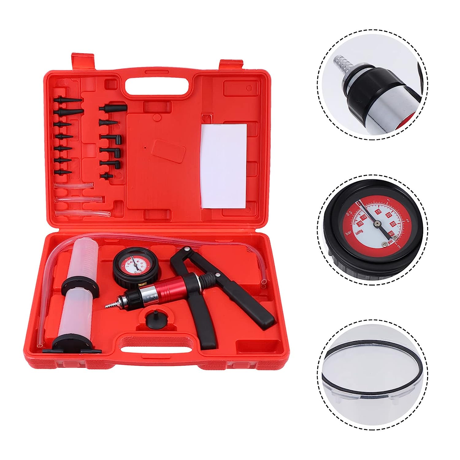21PCS 휴대용 진공 권총 펌프 테스터 키트 오토바이 - Brake Bleeder Kit 리뷰 및 가격
