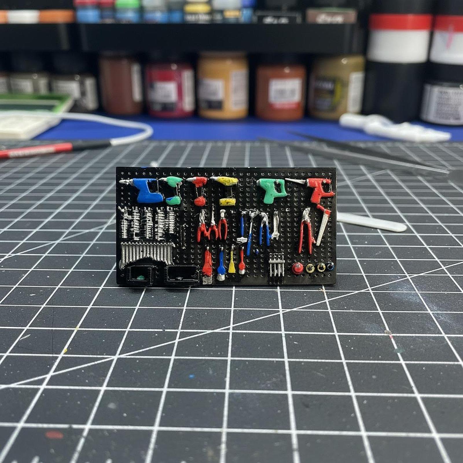 1:64 전동 드릴 페그보드 모형 장식품 자동차 정비소 - Auto Repair Shop Layout 리뷰 및 가격